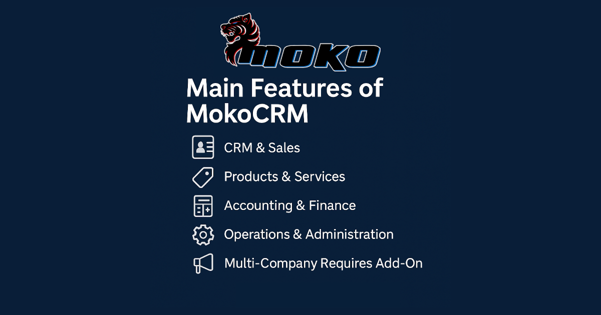 MokoCRM: The Transparent, Scalable ERP/CRM from Moko Consulting